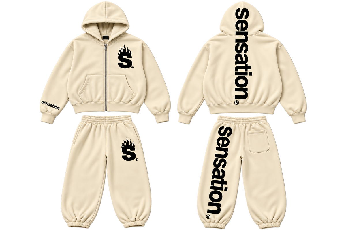 Cream/Black Sensation Jumpsuit