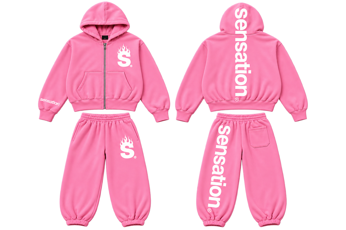 Pink/White Sensation Jumpsuit